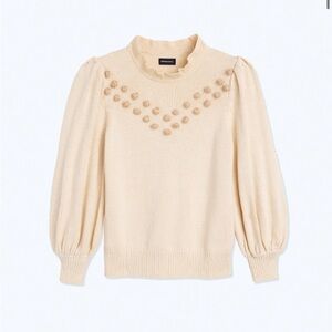 Summersalt - The Year-Round Balloon Sleeve Pompom Sweater